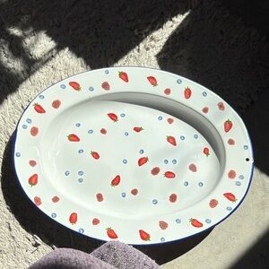 Bath & Body Works White Oval Platter